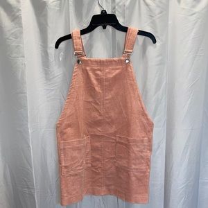 Blush overall dress